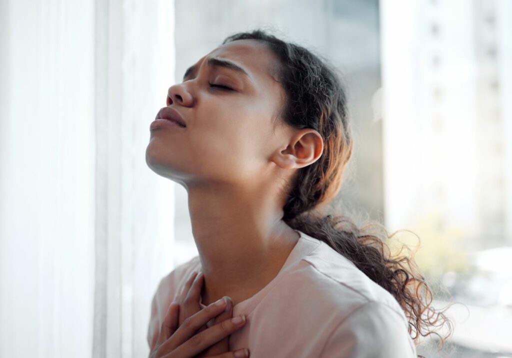 Deep breathing exercises